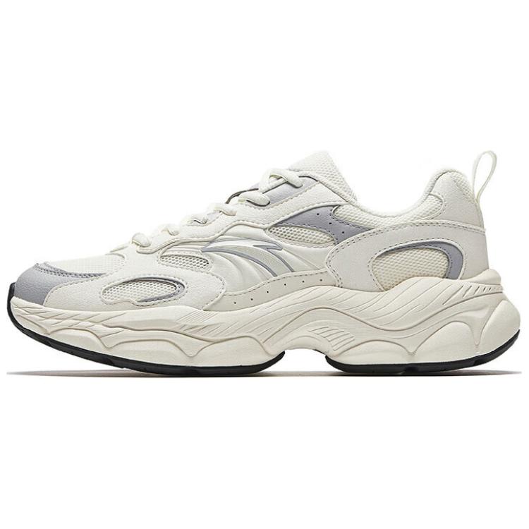 Anta Little Millennium Anti-Slip Wear-Resistant Low-Top Casual Shoes Men's White Gray