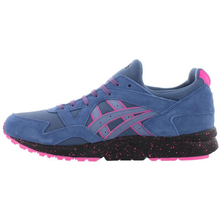 Asics Low Top Casual Shoes Unisex Blue Pink