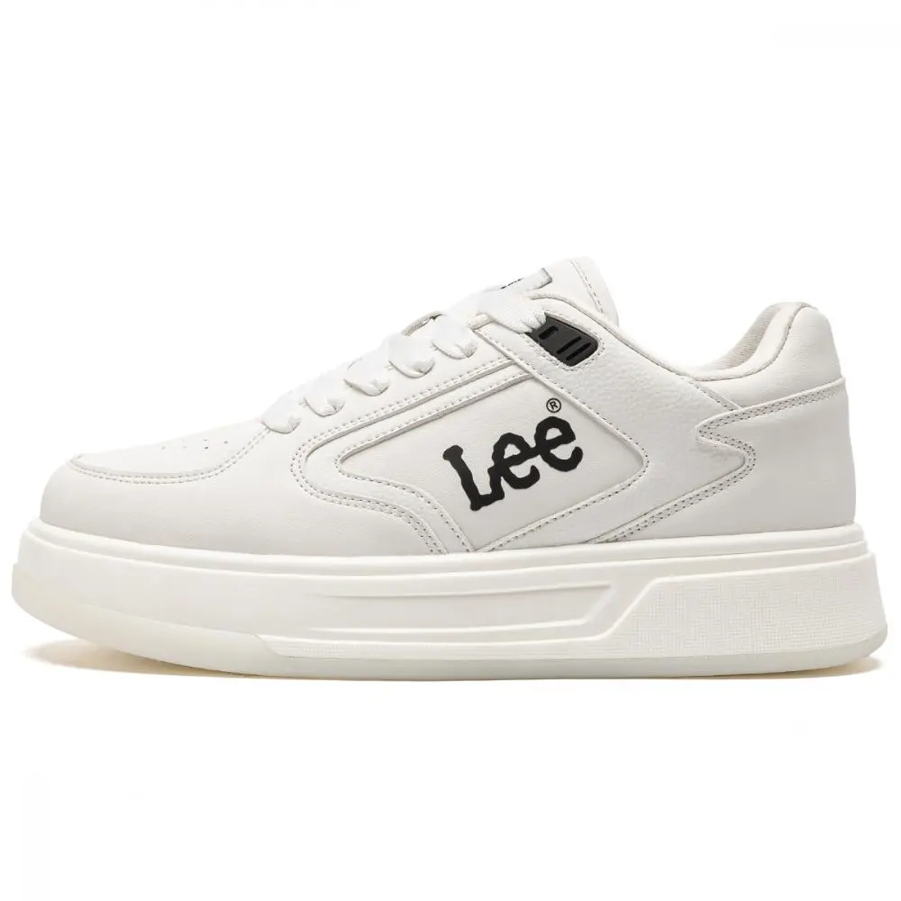 Lee White Sneakers Height Increasing Low top Skateboard Shoes Men's