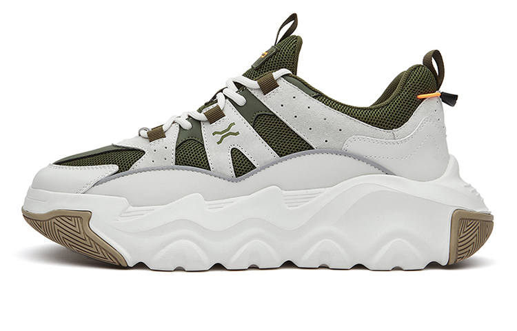 Jeep Low Top Outdoor Shoes Men's Beige Green