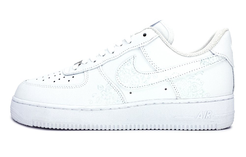 Nike Air Force 1 Slip-Resistant Low-Top Skateboard Shoes Unisex White