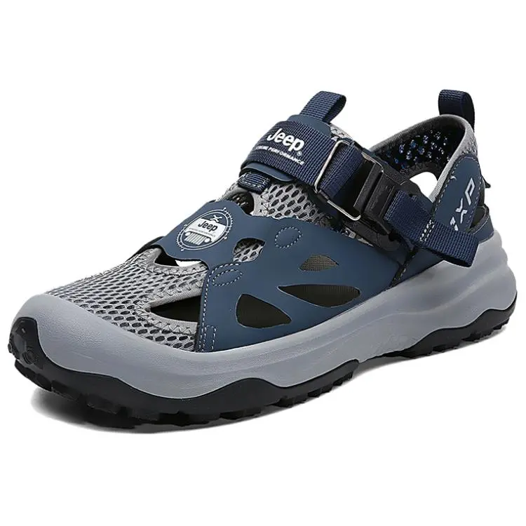 Jeep Beach Sandals Men's Blue Gray