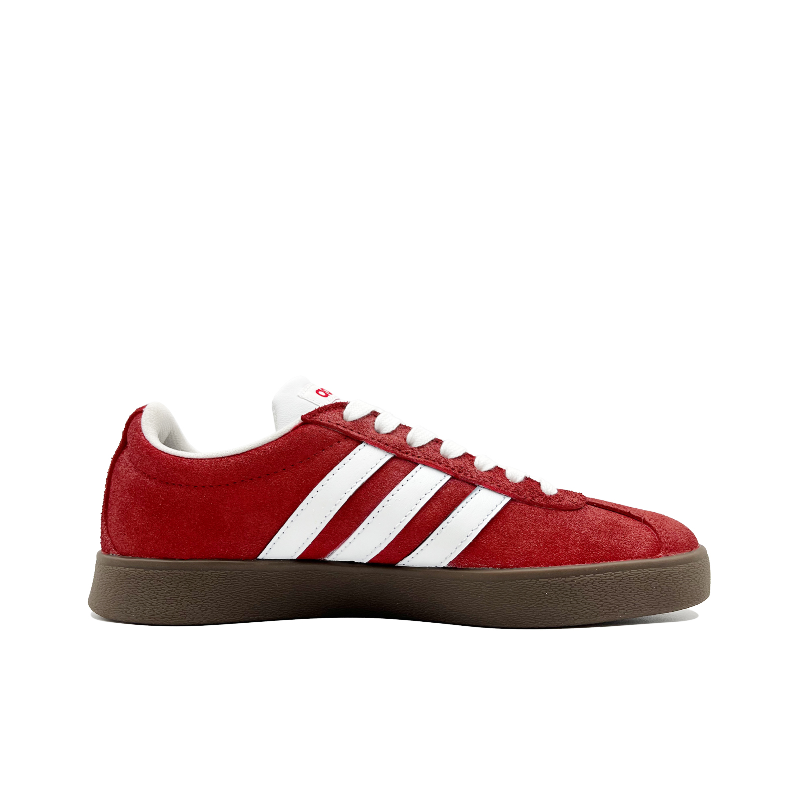 Adidas VL COURT 2.0 Lifestyle Red Heartbeat Cushioning, Wear Resistant Low top Skateboard Shoes Unisex Red White