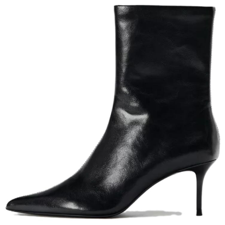ZARA Ankle Boots 7cm Women's Black