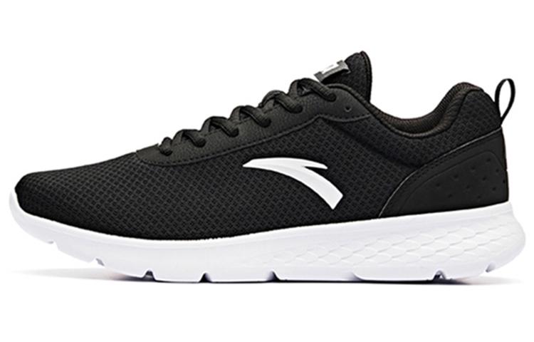 Anta Cushioning Anti Slip Wear Resistant Breathable Lightweight Coverage Low Top Casual Running Shoes Men's Black