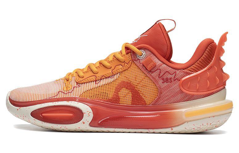 LiNing All City 11 Red Cushioning Anti-Slip And Wear-Resistant Low-Top Basketball Shoes Men's Orange