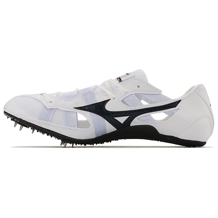 Mizuno Anti-Slip Wear-Resistant Low-Top Sprint Running Shoes Unisex White