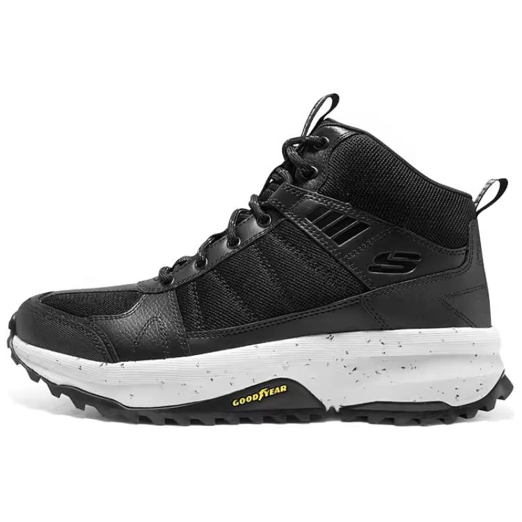Skechers OUTDOOR MENS Mid Top Hiking Shoes Men's Black White