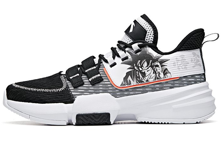 ANTA Basketball Shoes Men's Low Top Black/White