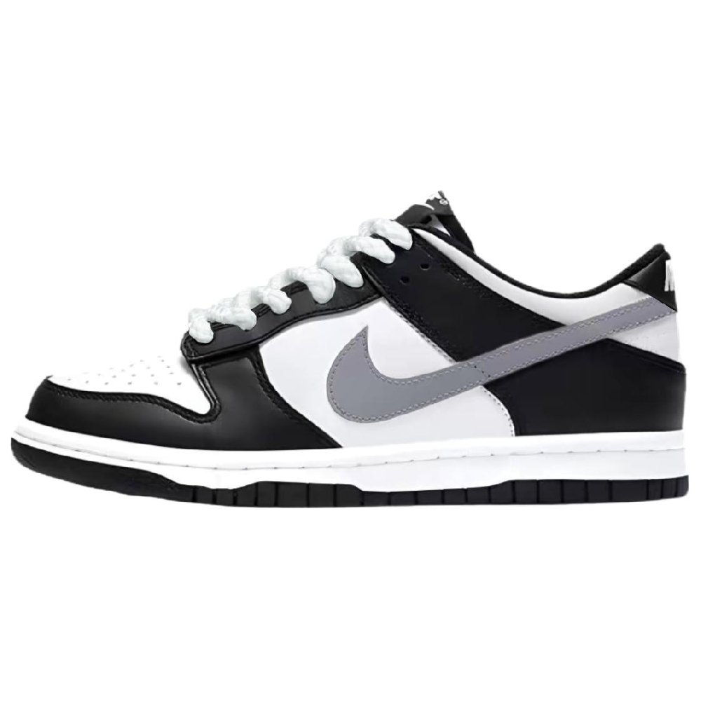 Nike Dunk Abrasion Resistant Balance Low Top Skateboard Shoes Unisex Light Gray