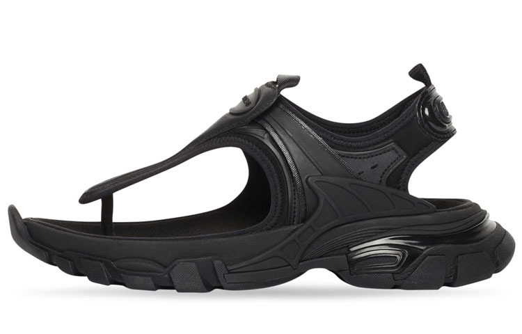 Balenciaga Track Thong Sandal Black Women's