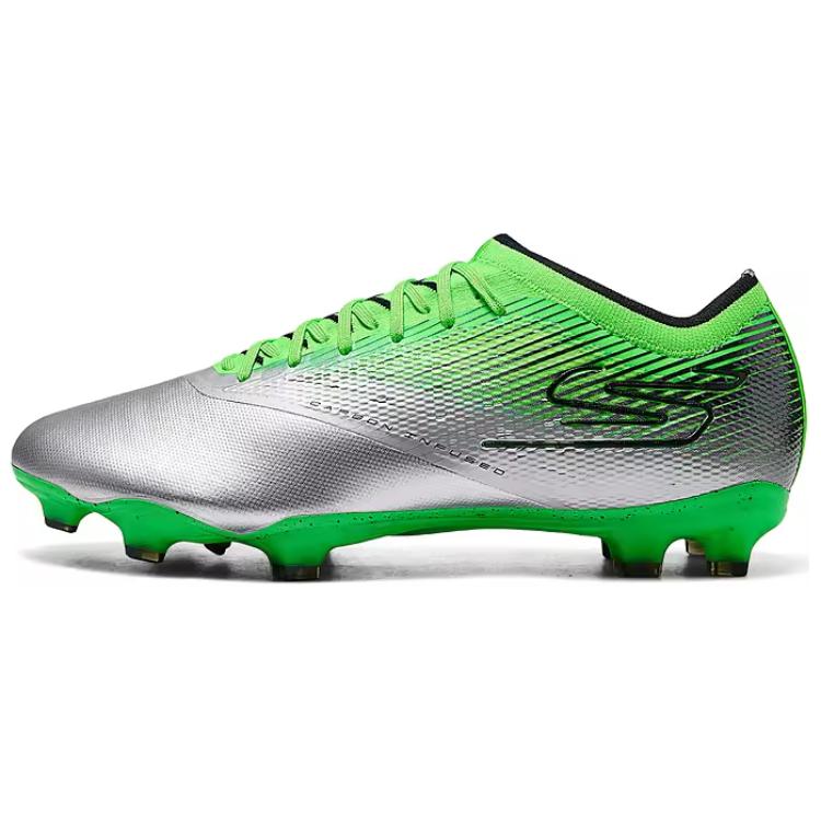 Skechers MEN'S GO BASKETBALL Artificial Ground Soccer Shoes Men's Silver Green