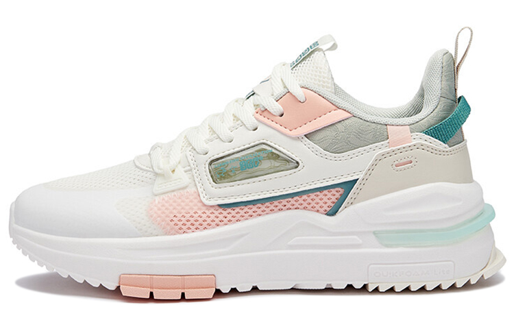 361° Casual Shoes Women's Low Top Feather White/Mint Gray Green