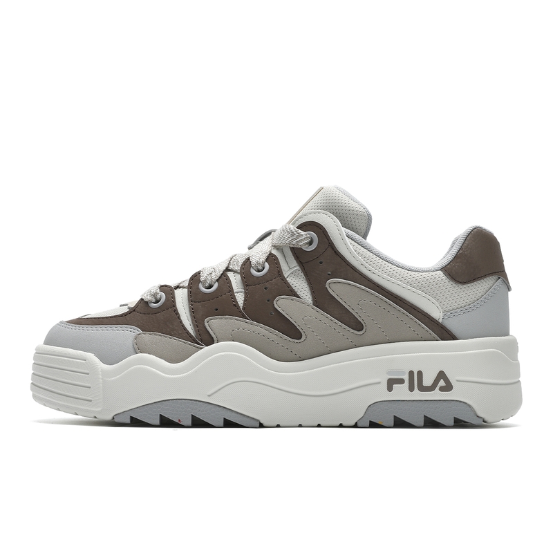 FILA Rosetta Low-Top Skateboard Shoes Women's Gray Brown