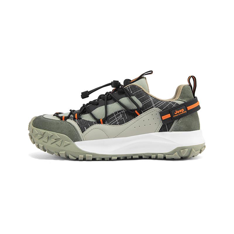 Jeep Cushioning Anti-Slip And Wear-Resistant Coverage Low-Top Hiking Shoes Men's
