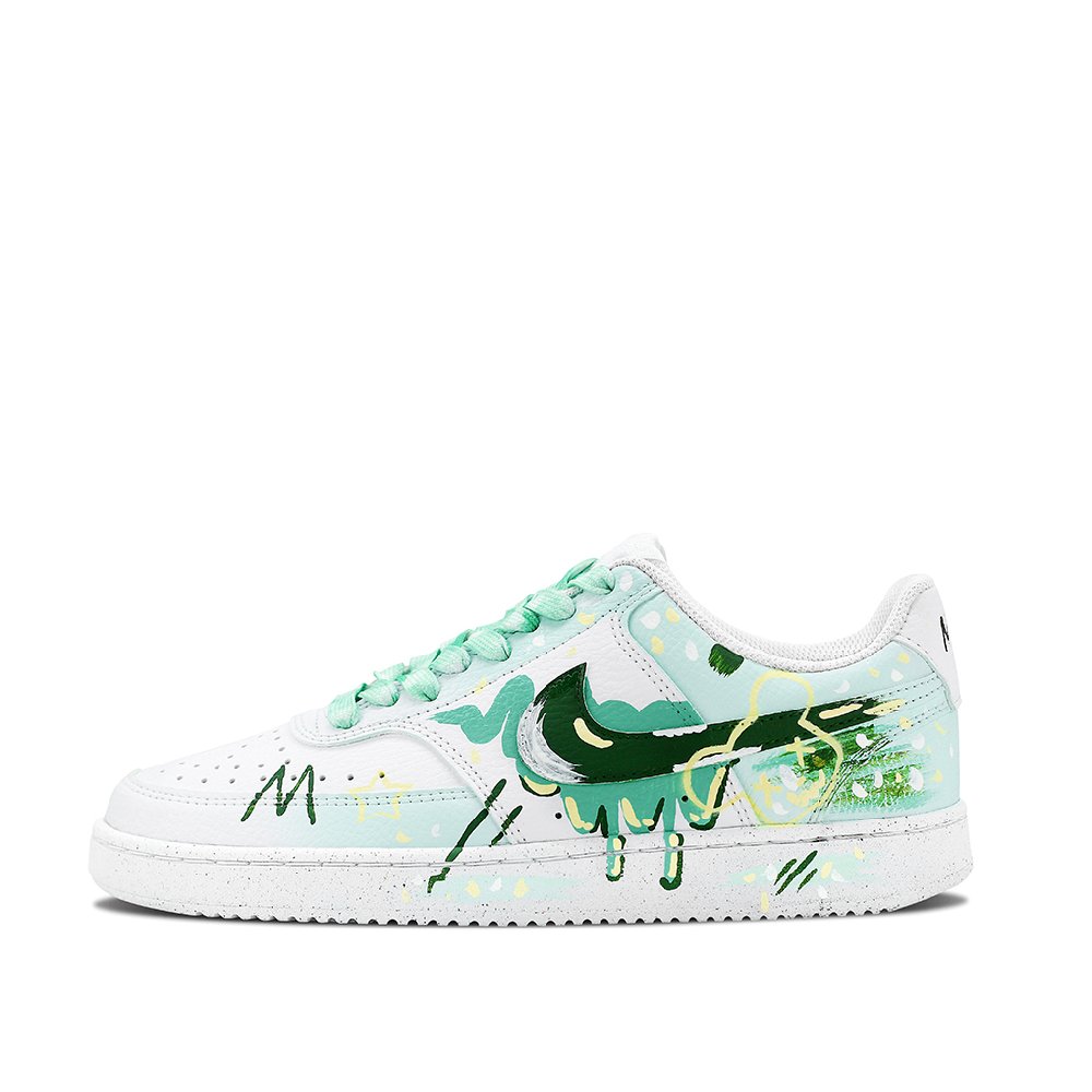 Nike Court Vision 1 Skateboard Shoes Men's Low top White