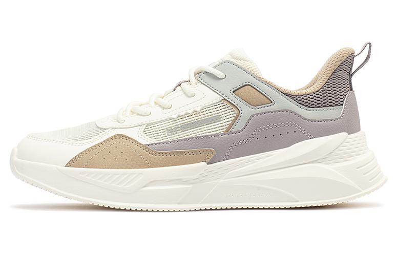 361° Anti Slip Wear Resistant Low Top Sports Casual Shoes Women's White Gray Brown
