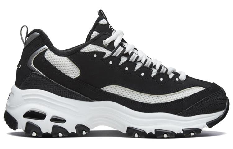 Skechers D Lites 1.0 Running Shoes 'Black And White' Women's