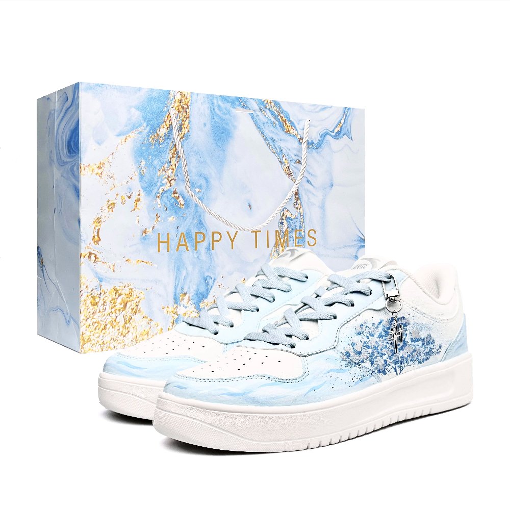 Anta Relaxed Abrasion Resistant Breathable Slip Resistant Low Top Skateboard Shoes Unisex Blue