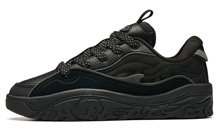 Anta Hot Low Top Skateboard Shoes Women's Black Silver