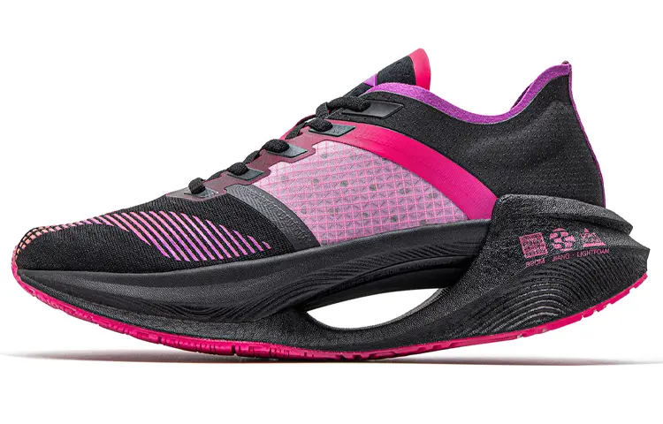 LiNing Shadow Essential Lightweight Coverage Low top Running Shoes Women's Black Purple