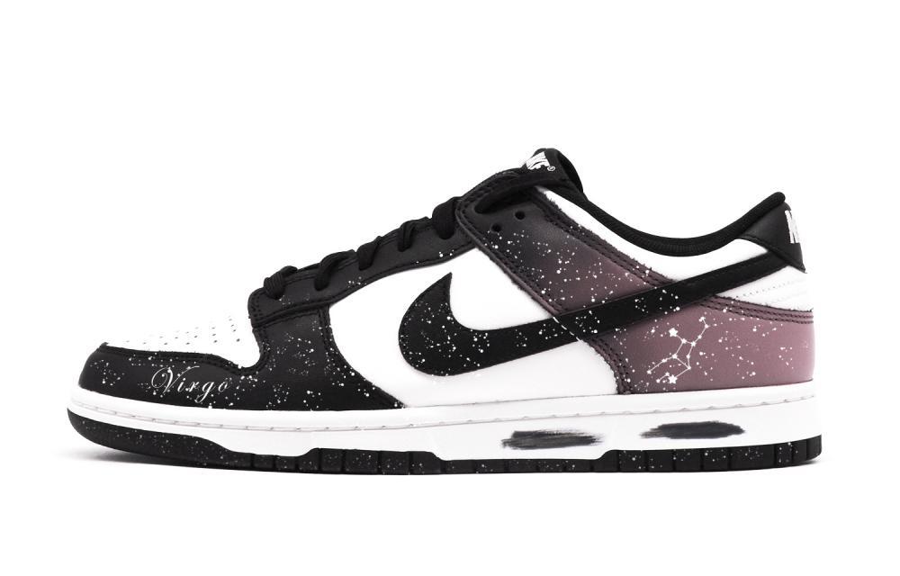 Nike Dunk Skateboard Shoes Women's Low-Top Black/White/Pink