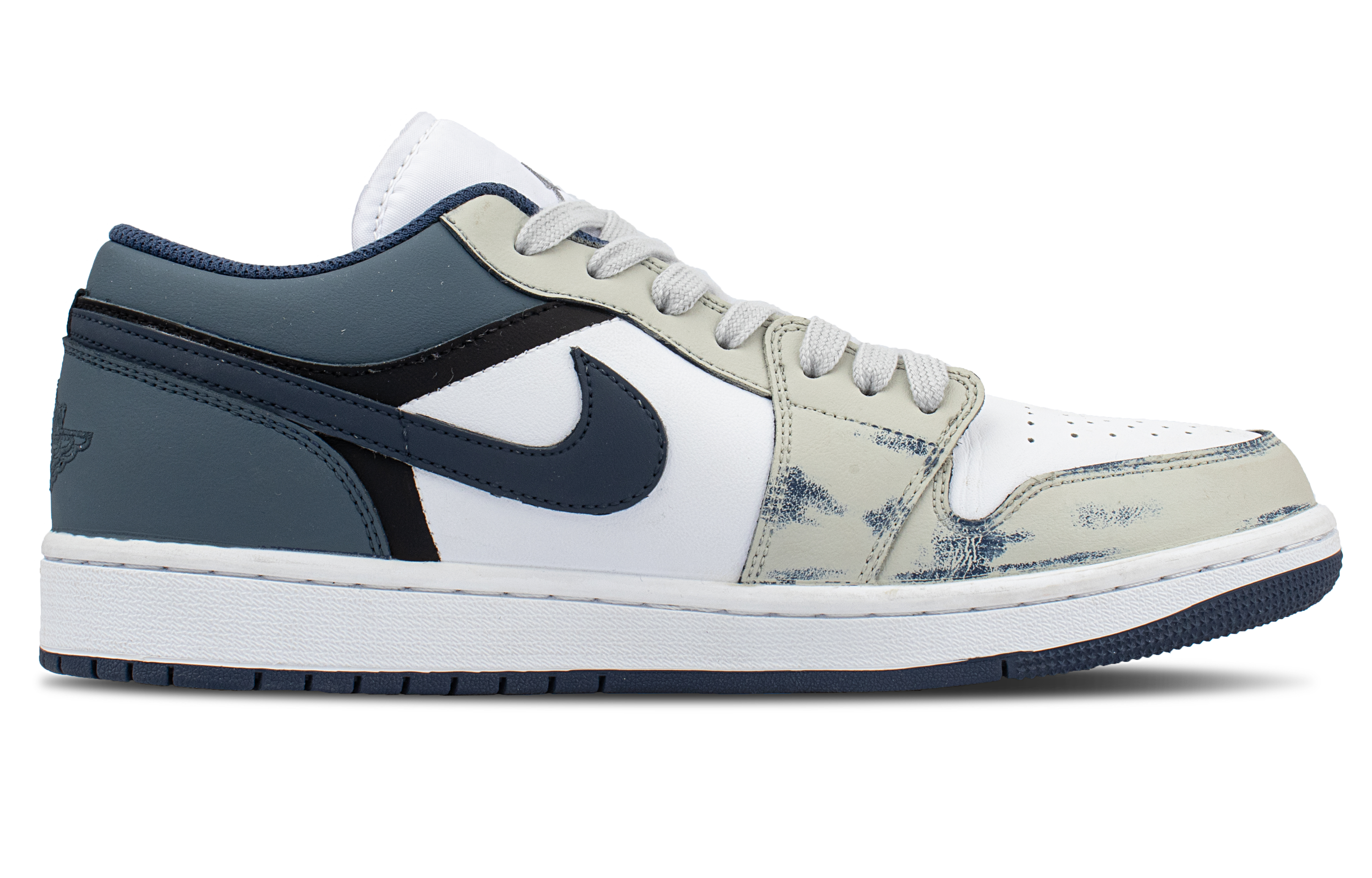 Jordan Air Jordan 1 Low Top Vintage Basketball Shoes Unisex Ecru