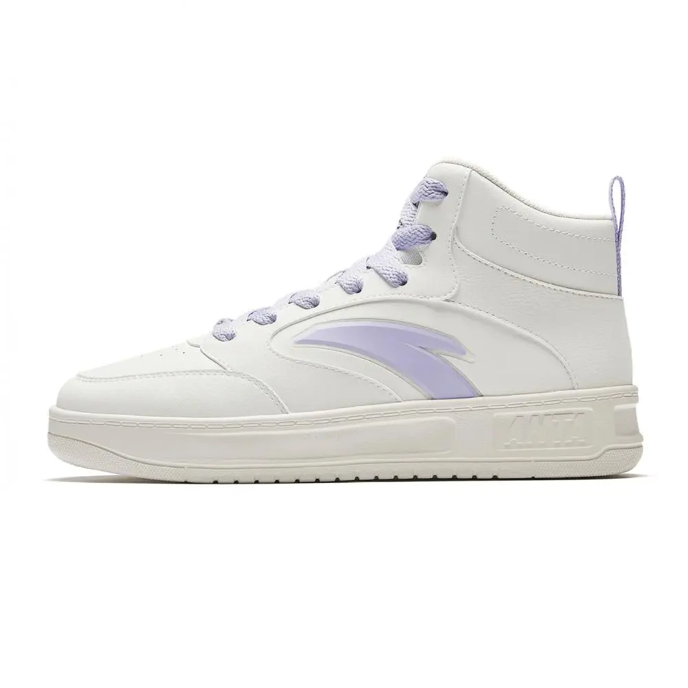 Anta Lightweight And Wear resistant High top Skateboard Shoes Women's