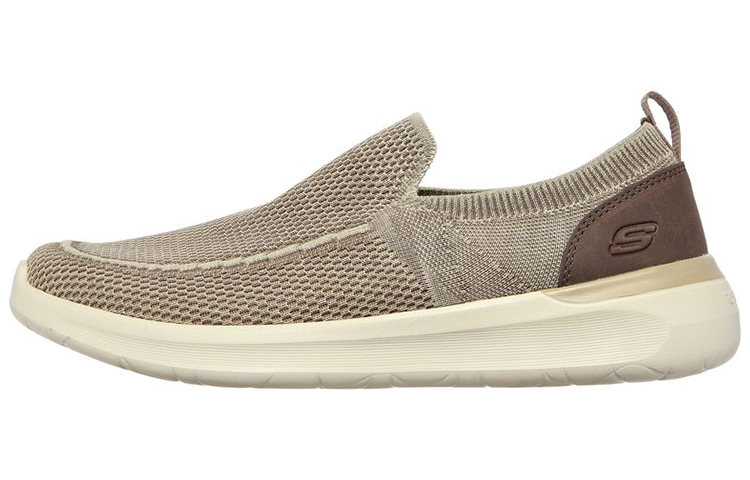 Skechers Lattimore Warner Low Top Casual Shoes Men's Khaki