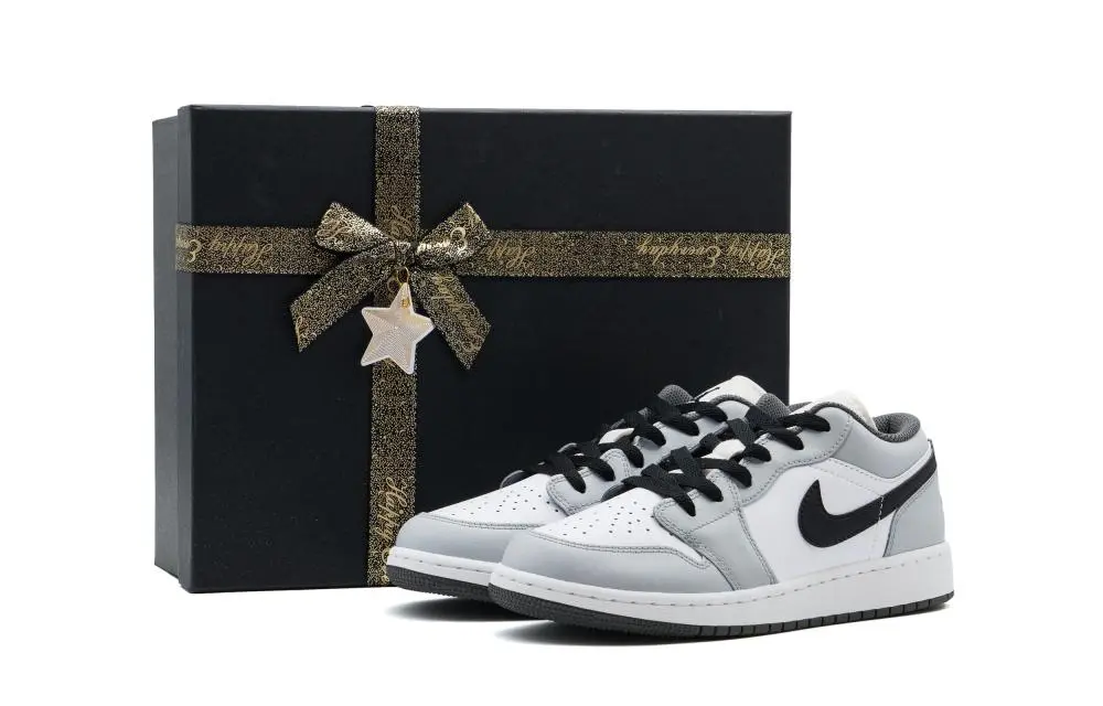 Jordan Air Jordan 1 Cushioning, Wear Resistant Low top Vintage Basketball Shoes Unisex Gray