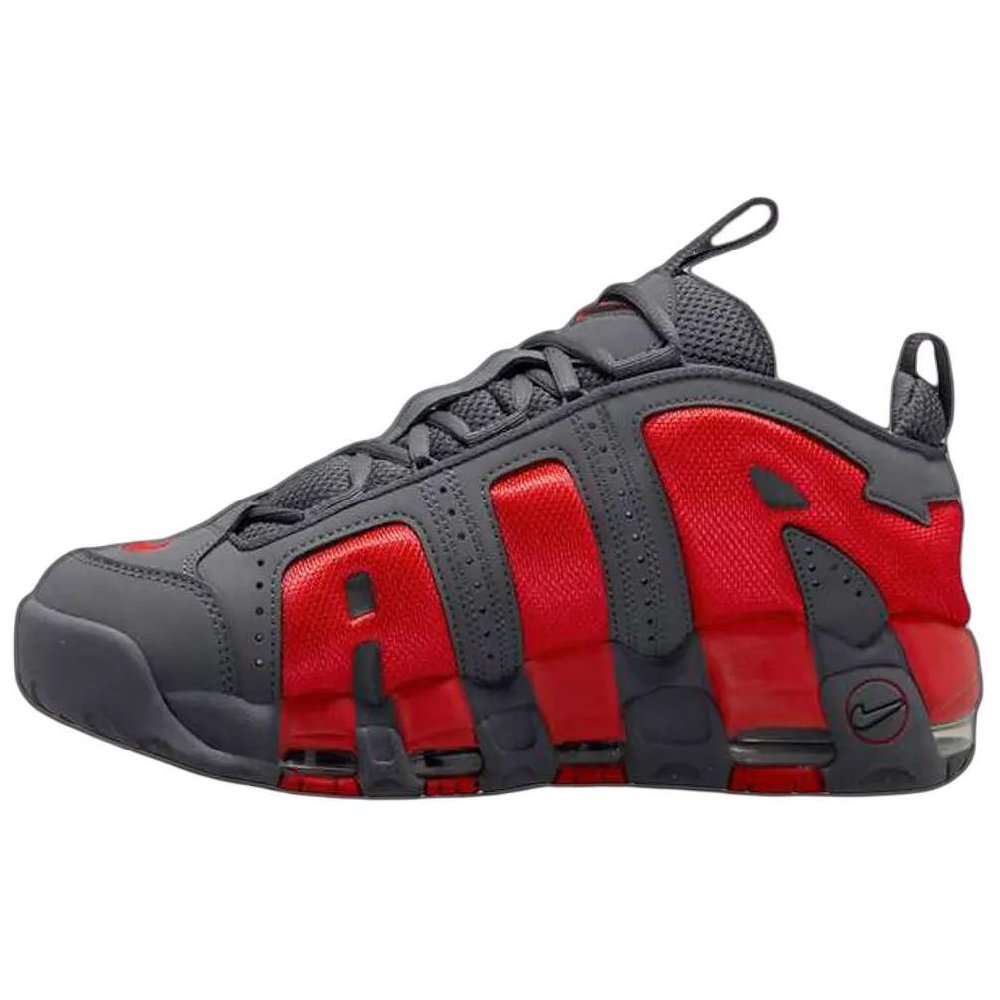 Nike Air More Uptempo Low Dark Grey Light Crimson