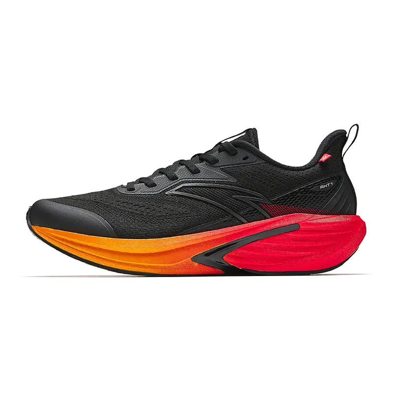 Anta Running Shoes Men's Basic Black/Flame Orange Red