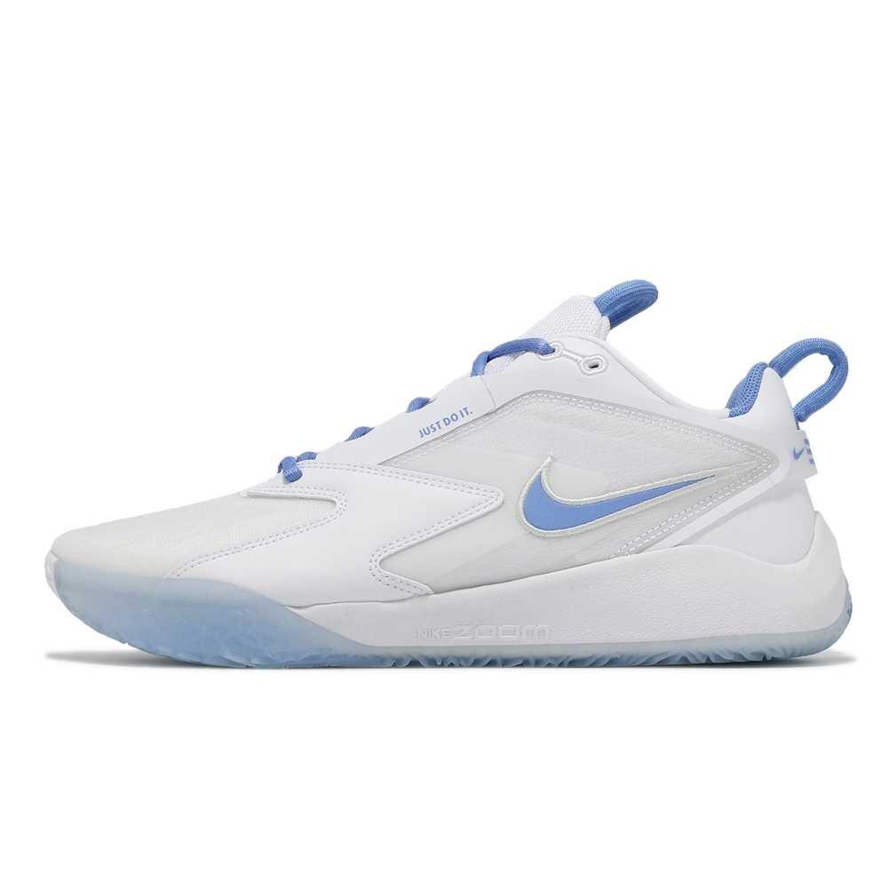 Nike Zoom HyperAce Abrasion Resistant Low Top Training Shoes Unisex White Blue