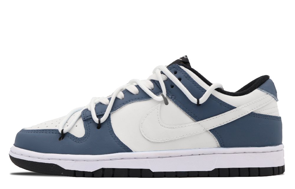 Nike Dunk Low Retro Low-Top Skateboard Shoes GS Blue White