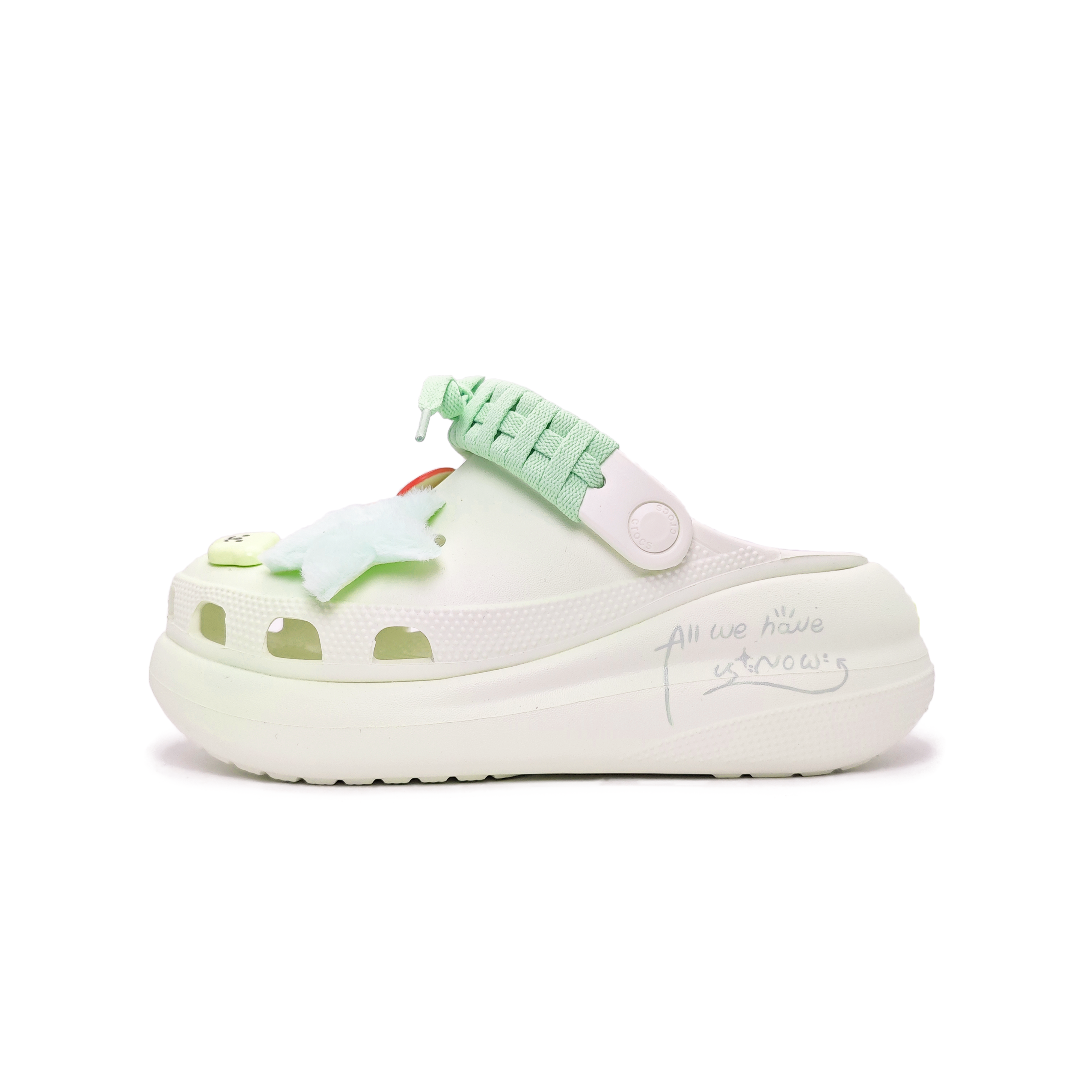 Crocs Crush Clog Green Apple Clogs Women's Light Green