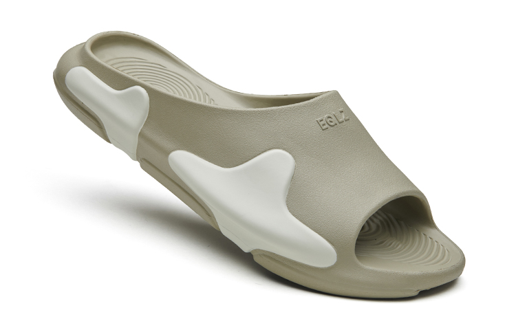 EQLZ EQUALIZER Oasis Quiet Abrasion Resistant Slide Slippers Unisex Moss Green