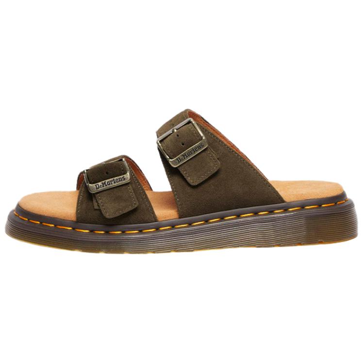 Dr. Martens Suede Flat Sandals