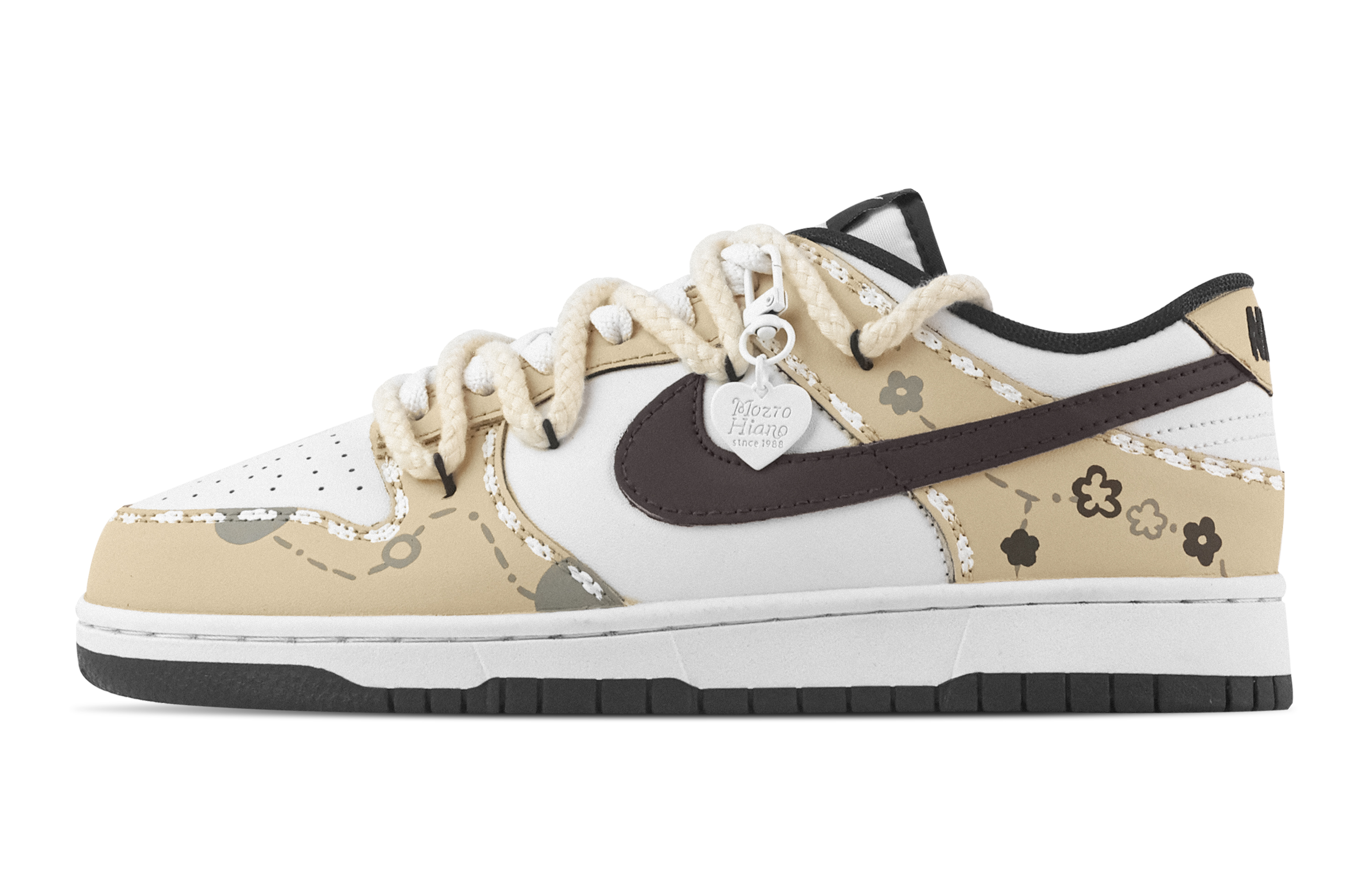 Nike Dunk Latte Time Slip Resistant Abrasion Resistant Low top Skateboard Shoes Unisex
