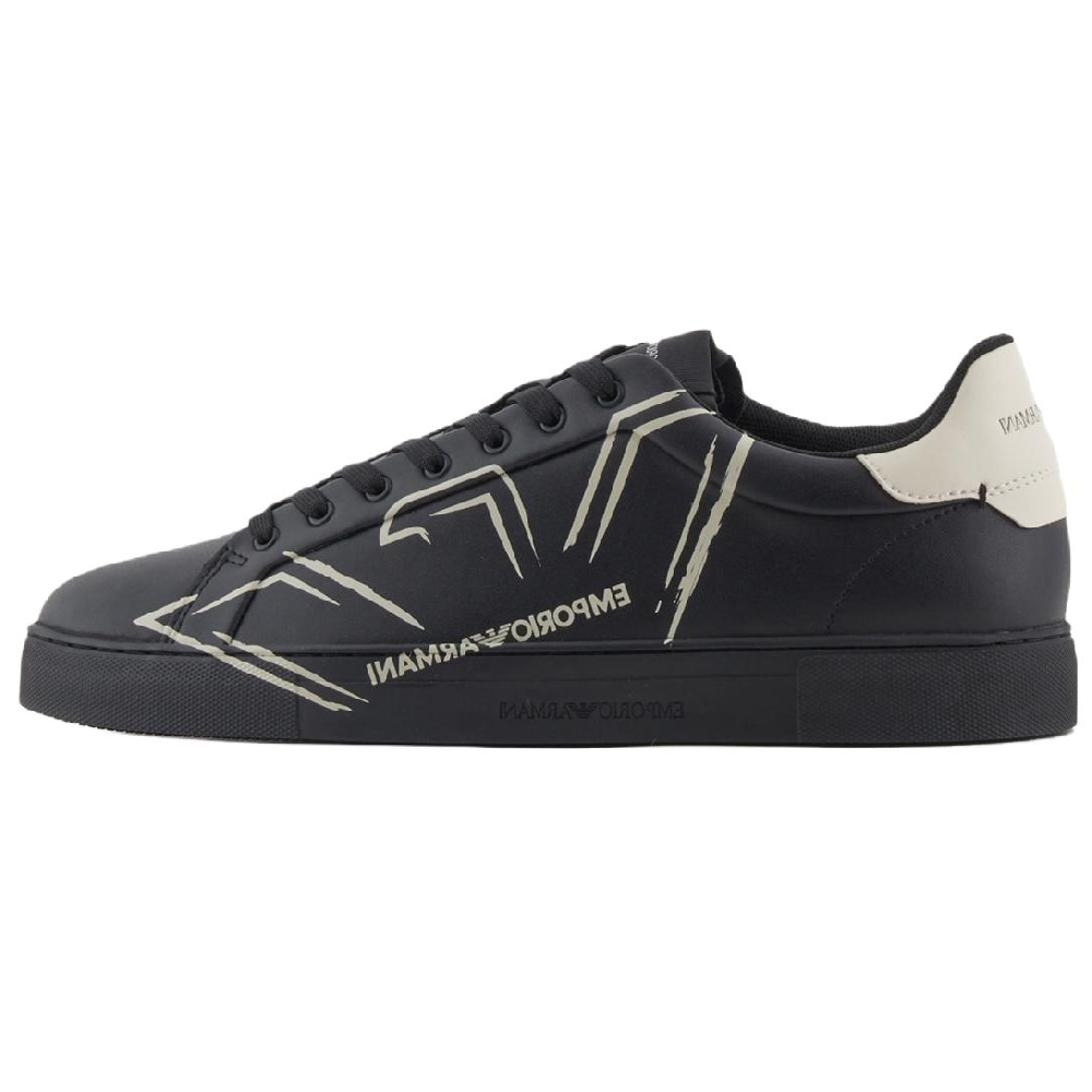 EMPORIO ARMANI Low-Top Skateboard Shoes Men's Black