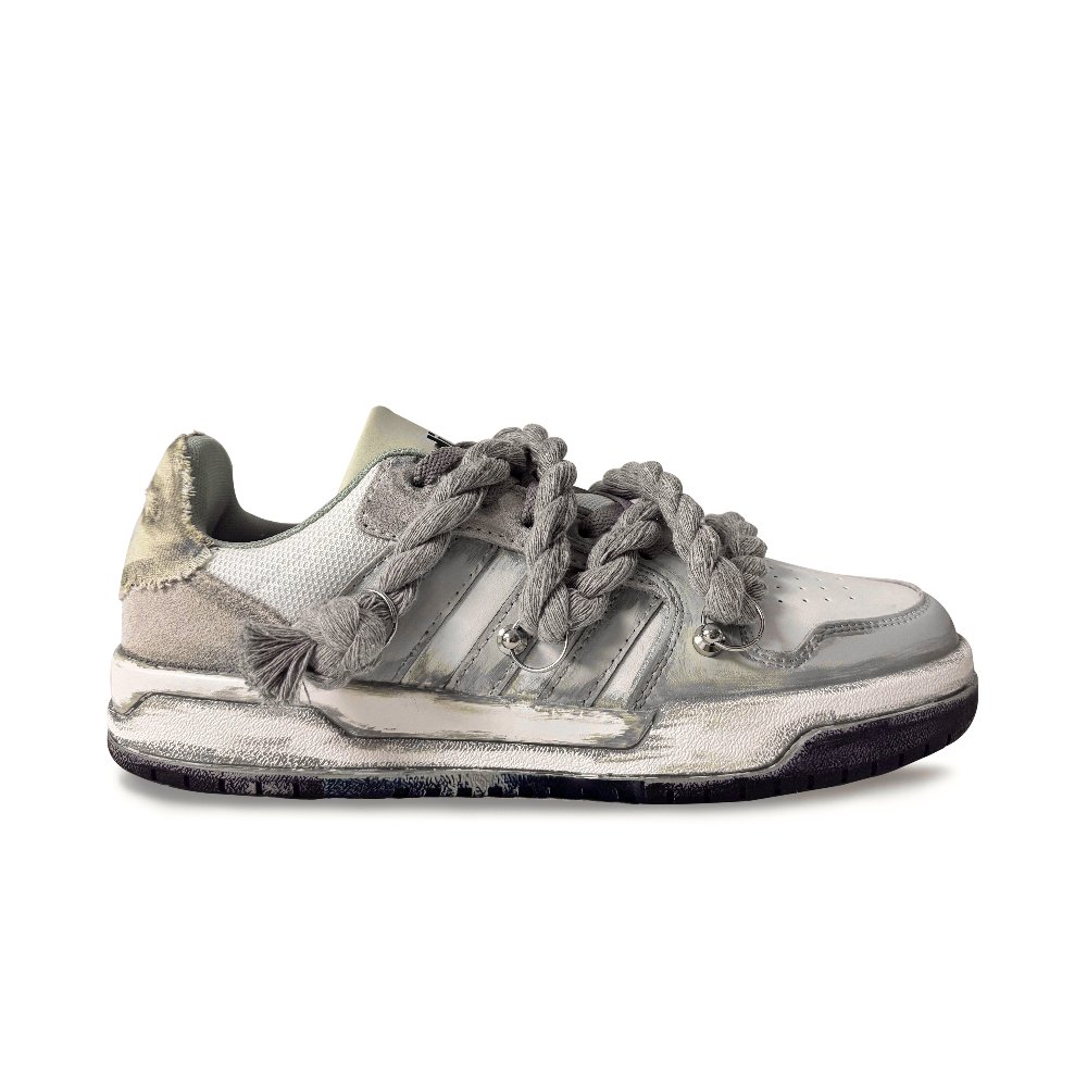 Adidas Neo Entrap Wear-Resistant Low-Top Skateboard Shoes Unisex Gray