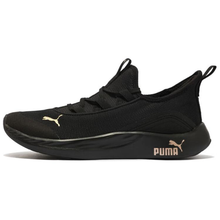 PUMA Legacy Anti Slip Wear Resistant Low Top Casual Running Shoes Women's Black Gold