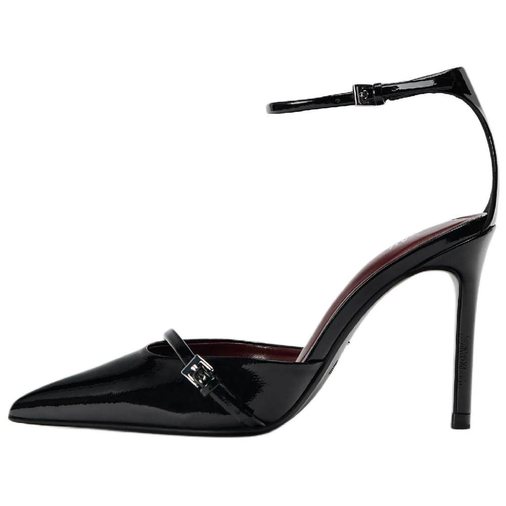 ZARA Slim Heel High Heels 10cm Women's Black