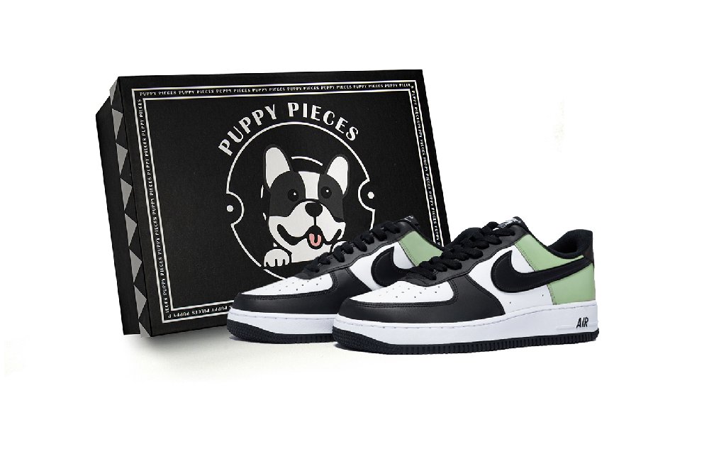 Nike Air Force 1 Puppy Fragment, Special Shoe Box Low Top Skateboard Shoes Men's White