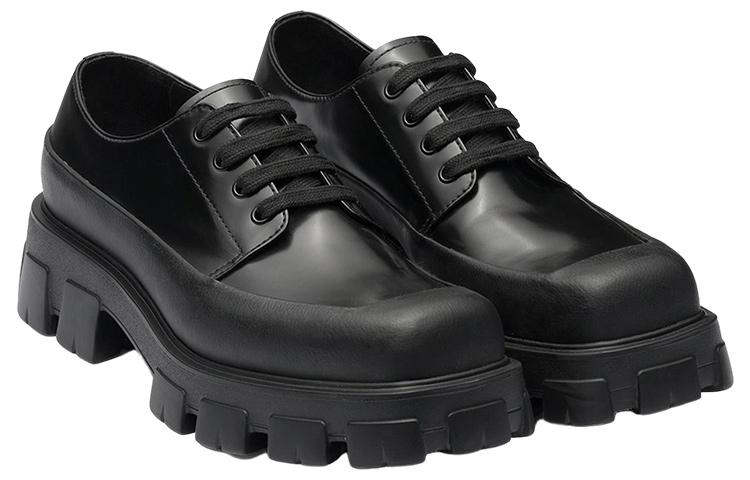 PRADA Monolith Brushed Leather Lace-up 'Black' купить в интернет-магазине Yoocart с быстрой доставкой по России.