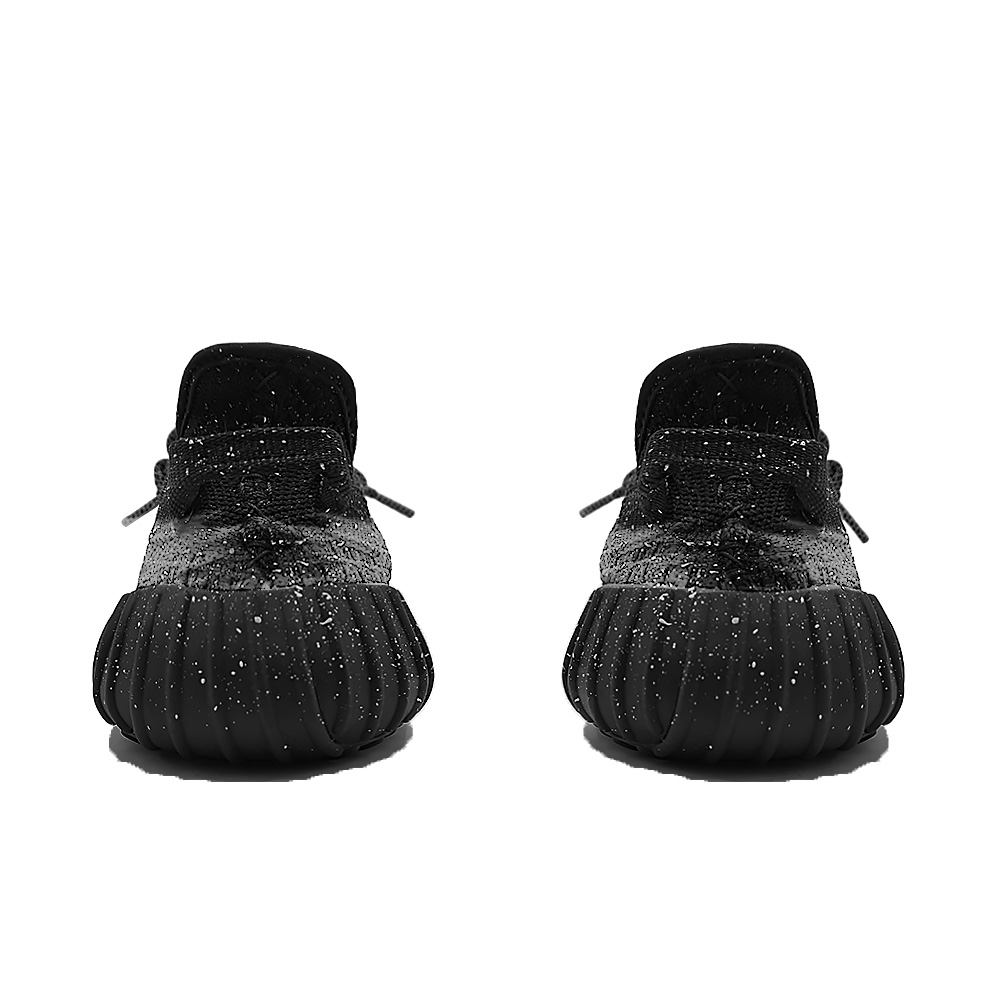 Adidas Originals Yeezy Boost 350 V2 Xingji Cross Abrasion Resistant Breathable Low Top Casual Shoes Unisex Black