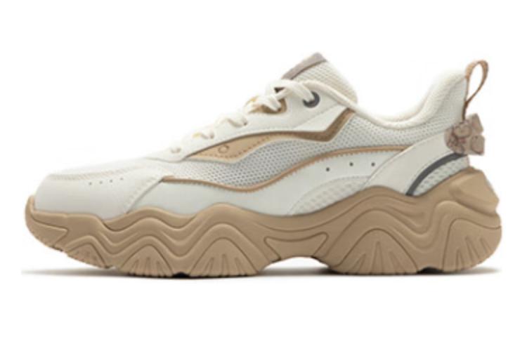 361° Moe Claws Durable Breathable Low-Top Casual Shoes Women's White Umber