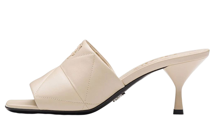 PRADA Slide Slippers Women's Beige