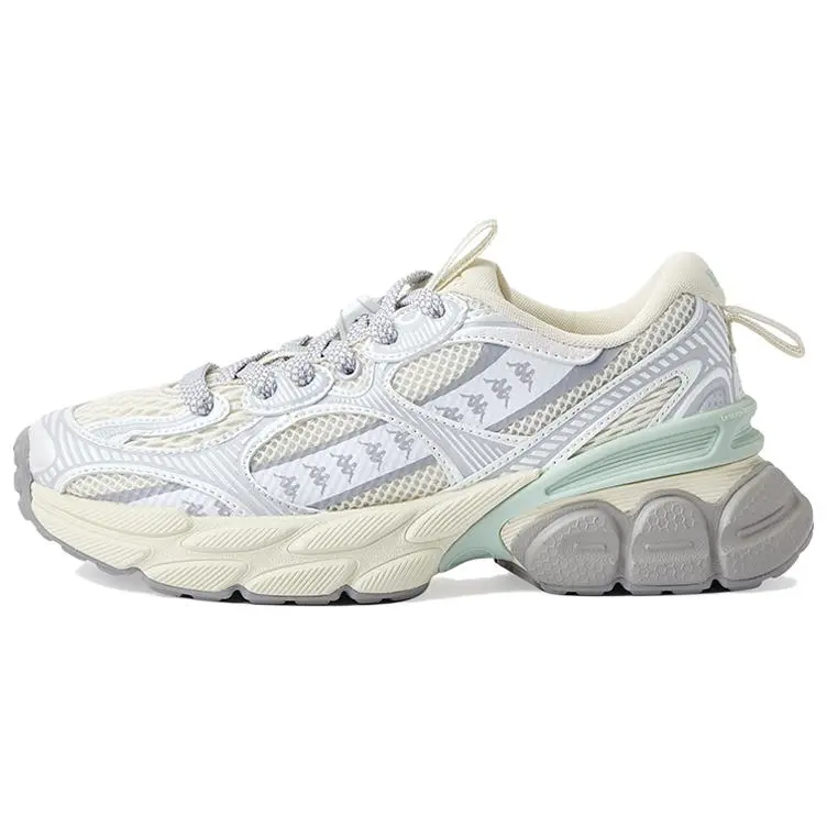 Kappa Anti Slip Wear Resistant Low Top Running Shoes Unisex Beige