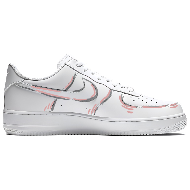 Nike Air Force 1 Dreamy Coverage Cushioning Abrasion Resistant Low Top Skateboard Shoes Women's Pink купить в интернет-магазине Yoocart с быстрой доставкой по России.