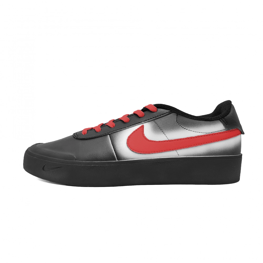Nike Court Shot Rainbow Blade Abrasion Resistant Low top Skateboard Shoes Unisex Red